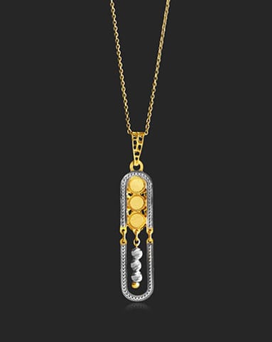 Neelam 22KT Gold Trendy Delicate Pendants Gold Pendants 22 Karat Yellow Gold Neelam 22KT Gold Trendy Delicate Pendants