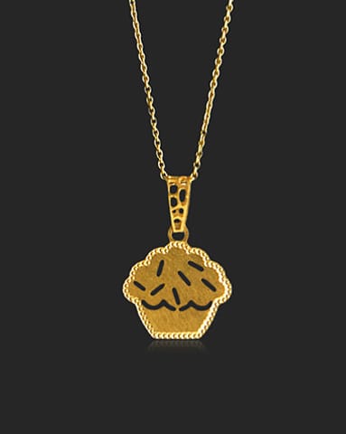 Kivara 22KT Gold Trendy Delicate Pendants Gold Pendants 22 Karat Yellow Gold Kivara 22KT Gold Trendy Delicate Pendants