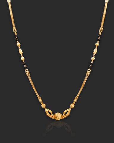 Rohini 22KT Gold Mangalsutra Gold Mangalsutra 22 Karat Yellow Gold Rohini 22KT Gold Mangalsutra