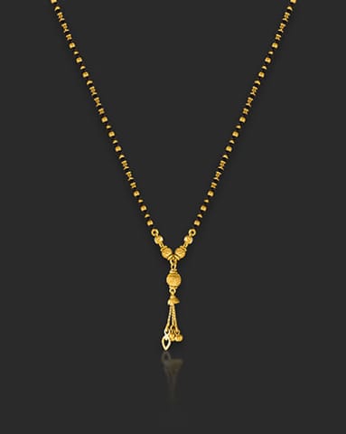 Hemangini 22 KT Gold Mangalsutra Gold Mangalsutra 22 Karat Yellow Gold Hemangini 22 Karat Gold Mangalsutra