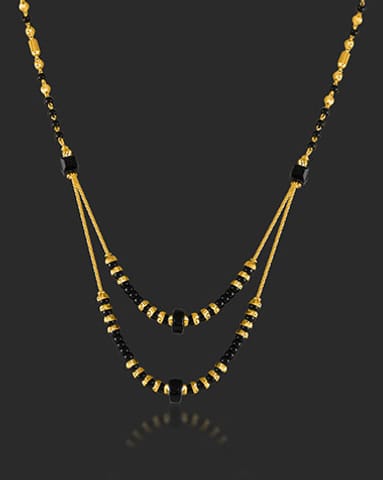Kavisha 22 KT Gold Mangalsutra Gold Mangalsutra 22 Karat Yellow Gold Kavisha 22 Karat Gold Mangalsutra