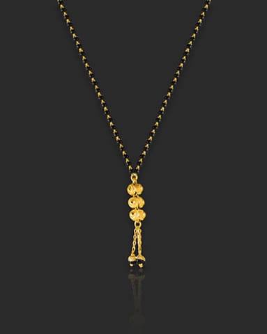 Gracy 22 KT Gold Mangalsutra Gold Mangalsutra 22 Karat Yellow Gold Gracy 22 Karat Gold Mangalsutra