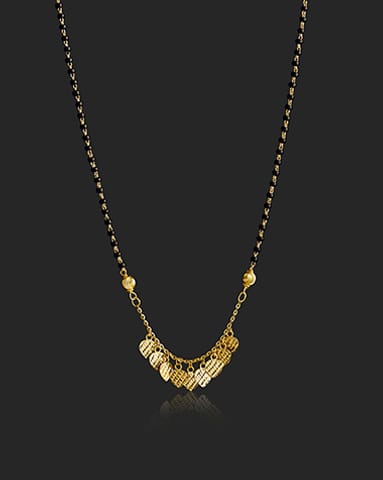 Kreesha 22KT Gold Trendy Mangalsutra Gold Mangalsutra 22 Karat Yellow Gold Kreesha 22KT Gold Trendy Mangalsutra