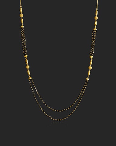 Adrija 22KT Gold Trendy Mangalsutra Gold Mangalsutra 22 Karat Yellow Gold Adrija 22KT Gold Trendy Mangalsutra