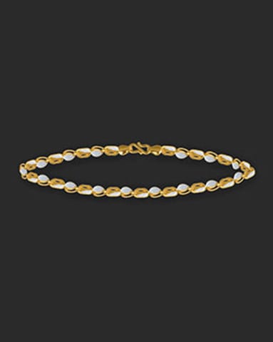 Irune Leaf 22KT Gold Bracelet Gold Bracelets 22 Karat Yellow Gold Irune Leaf 22KT Gold Bracelet