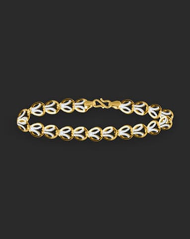 Juana Leaf 22KT Gold Bracelet Gold Bracelets 22 Karat Yellow Gold Juana Leaf 22KT Gold Bracelet