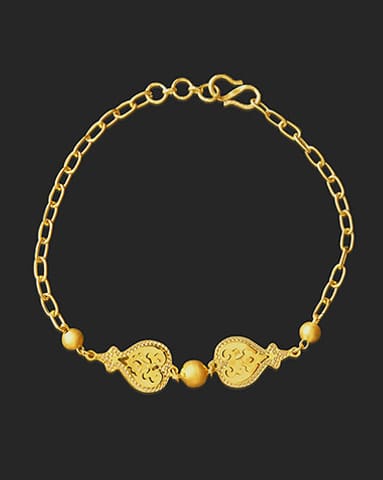 Loka 22Kt Gold Delicate Bracelet Gold Bracelets 22 Karat Yellow Gold Loka 22Kt Gold Delicate Bracelet