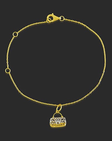 Liliyana 22Kt Gold Matching Set, Charm Bracelet Gold Bracelets 22 Karat Yellow Gold Liliyana 22Kt Gold Matching Set, Charm Bracelet