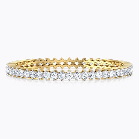 Radiate Solitaire Bangle Solitaire Bangles 18 Karat Yellow Gold Radiate Solitaire Bangle
