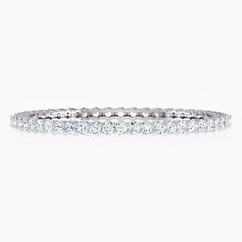 Gleam Solitaire Bangle Solitaire Bangles 18 Karat White Gold Gleam Solitaire Bangle