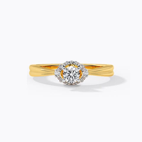 Pinnacle Solitaire Ring Solitaire Rings 18 Karat Yellow Gold Pinnacle Solitaire Ring