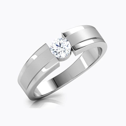 Glimmer Solitaire Ring Solitaire Rings 14 Karat White Gold Glimmer Solitaire Ring