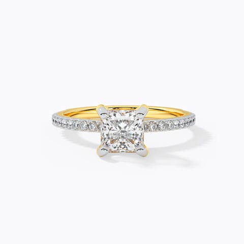 Zest Princess Solitaire Ring Solitaire Rings 18 Karat Yellow Gold Zest Princess Solitaire Ring