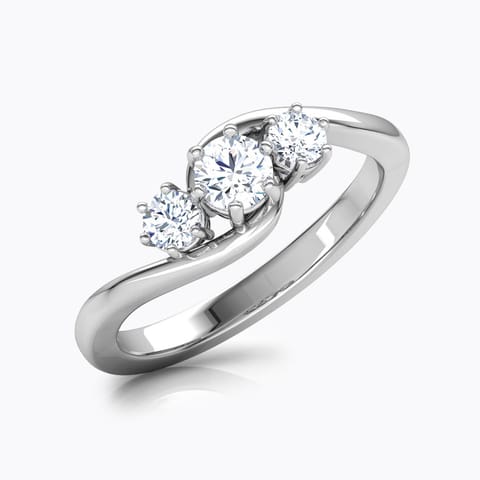 Hamesha Solitaire Ring Solitaire Rings 18 Karat White Gold Hamesha Solitaire Ring