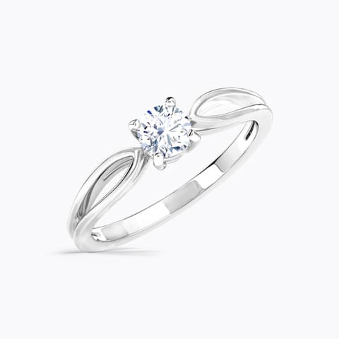 Yue Gold Pear Solitaire Ring Solitaire Rings 18 Karat White Gold Yue Gold Pear Solitaire Ring