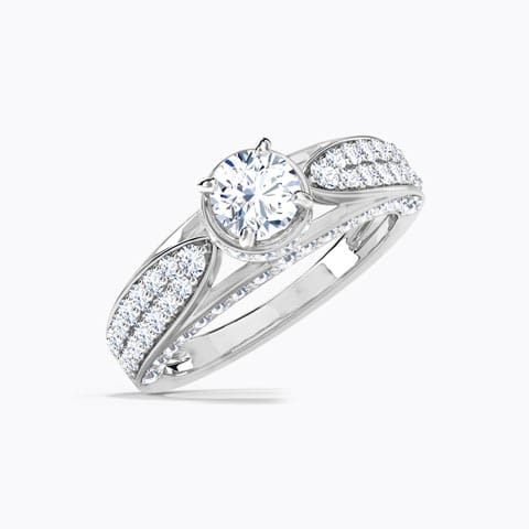 Gael Royal Solitaire Ring Solitaire Rings 14 Karat White Gold Gael Royal Solitaire Ring