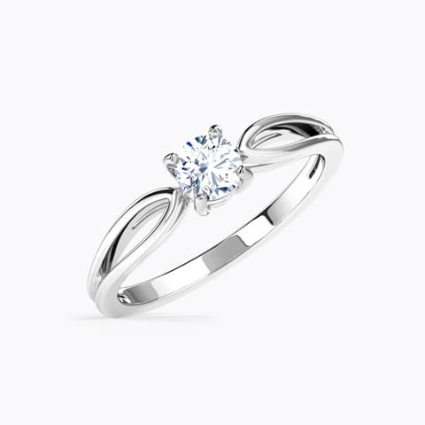Cleva Vivid Solitaire Ring Solitaire Rings 14 Karat White Gold Cleva Vivid Solitaire Ring
