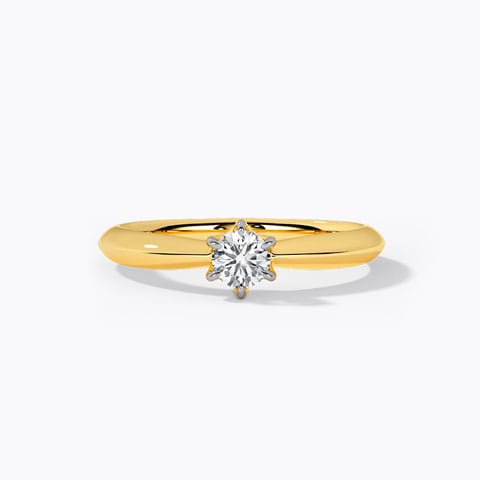 Cati Swanky Solitaire Ring Solitaire Rings 18 Karat Yellow Gold Cati Swanky Solitaire Ring