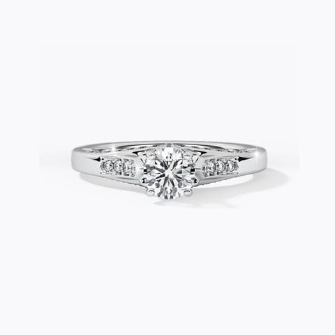 Jenna Elegant Solitaire Ring Solitaire Rings 14 Karat White Gold Jenna Elegant Solitaire Ring