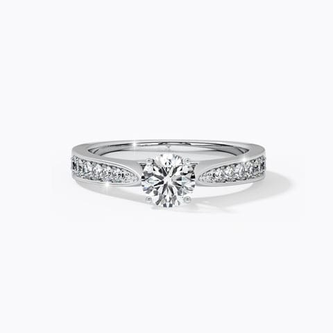 Orla Elegant Solitaire Ring Solitaire Rings 18 Karat White Gold Orla Elegant Solitaire Ring