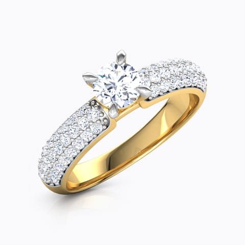 Ruth Elegant Solitaire Ring Solitaire Rings 14 Karat Yellow Gold Ruth Elegant Solitaire Ring