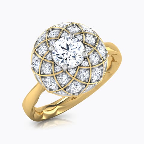 The Taj Grandeur Solitaire Ring Solitaire Rings 18 Karat Yellow Gold The Taj Grandeur Solitaire Ring