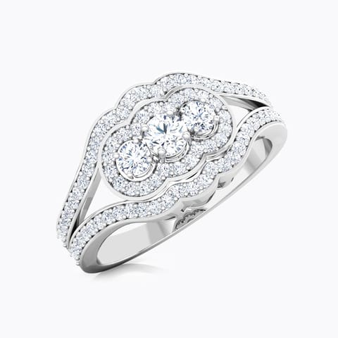 Jane Majestic Solitaire Ring Solitaire Rings 18 Karat White Gold Jane Majestic Solitaire Ring