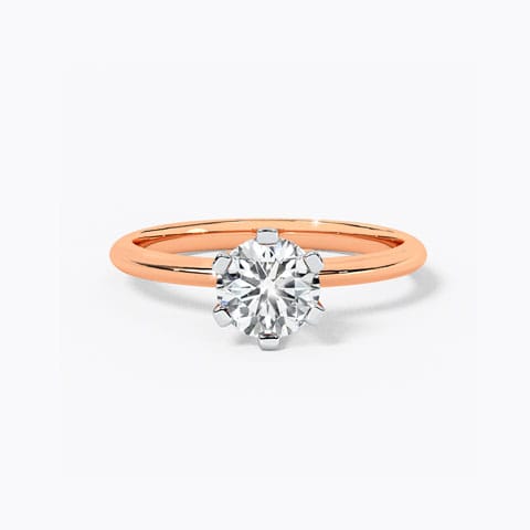 Nysa Solitaire Ring Solitaire Rings 18 Karat Rose Gold Nysa Solitaire Ring