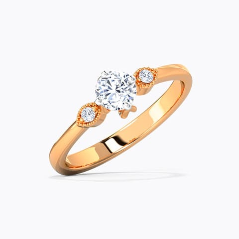 Leena Lucid Solitaire Ring Solitaire Rings 18 Karat Rose Gold Leena Lucid Solitaire Ring