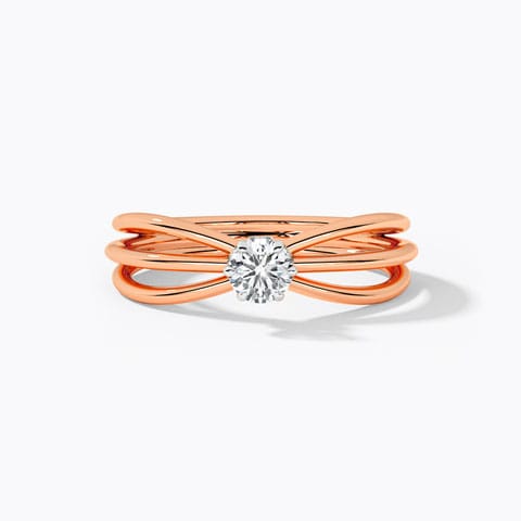 Adara Solitaire Ring Solitaire Rings 18 Karat Rose Gold Adara Solitaire Ring