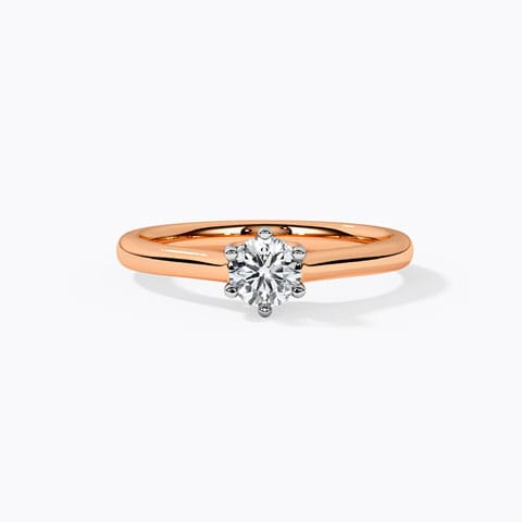 Samara Solitaire Ring Solitaire Rings 18 Karat Rose Gold Samara Solitaire Ring