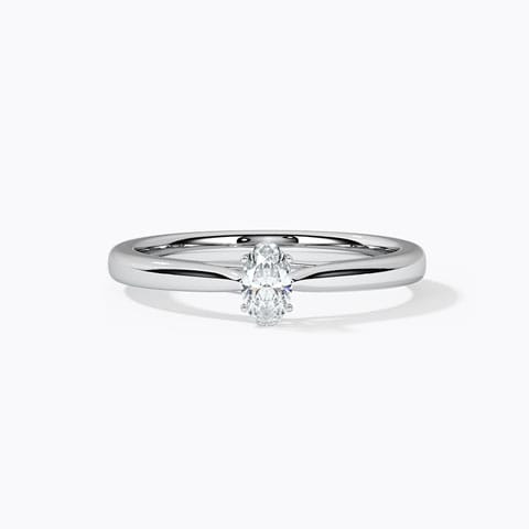 Serenity Solitaire Ring Solitaire Rings 18 Karat White Gold Serenity Solitaire Ring