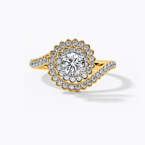 Lucent Solitaire Ring Solitaire Rings 18 Karat Yellow Gold Lucent Solitaire Ring