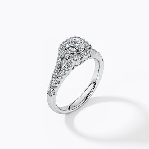 Daze Solitaire Ring Solitaire Rings 18 Karat White Gold Daze Solitaire Ring