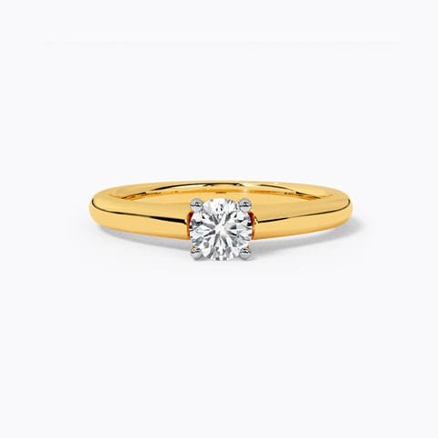 Russa Solitaire Ring Solitaire Rings 18 Karat Yellow Gold Russa Solitaire Ring