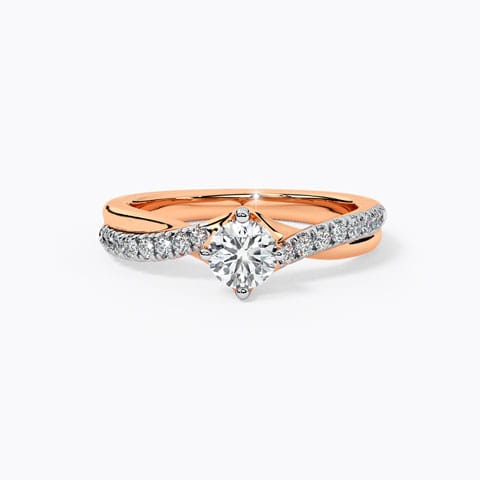 Ross Solitaire Ring Solitaire Rings 18 Karat Rose Gold Ross Solitaire Ring