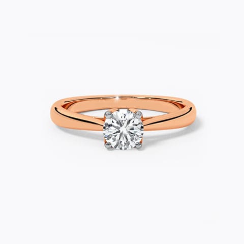 Proz Solitaire Ring Solitaire Rings 18 Karat Rose Gold Proz Solitaire Ring