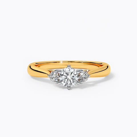 Azva Solitaire Ring Solitaire Rings 18 Karat Yellow Gold Azva Solitaire Ring