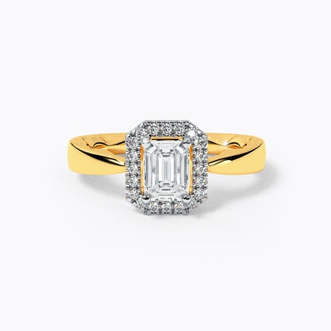 Emmo Diamond Solitaire Ring Solitaire Rings 18 Karat Yellow Gold Emmo Diamond Solitaire Ring