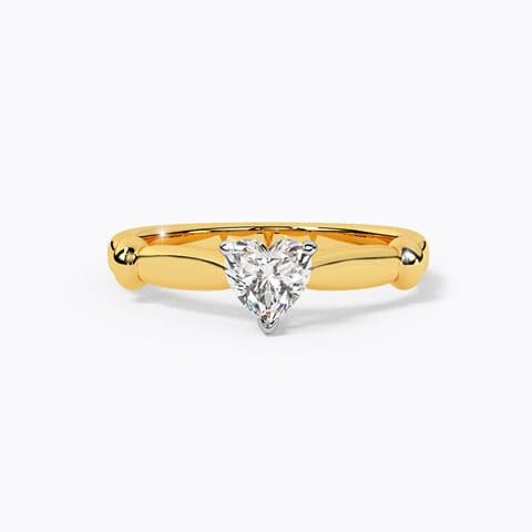 Hizz Diamond Solitaire Ring Solitaire Rings 18 Karat Yellow Gold Hizz Diamond Solitaire Ring