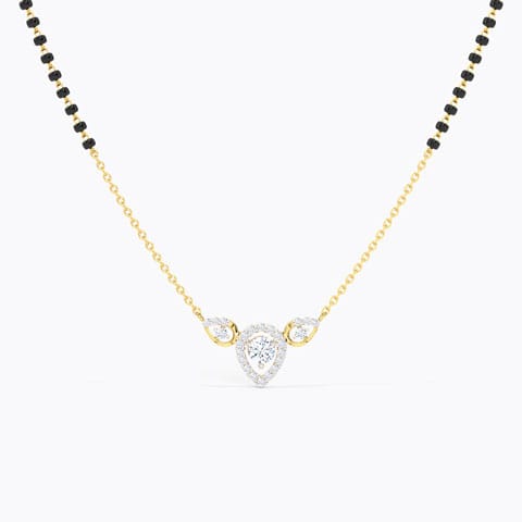 Aamira Solitaire Mangalsutra Solitaire Mangalsutra 18 Karat Yellow Gold Aamira Solitaire Mangalsutra