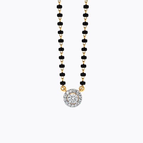 Orion Solitaire Mangalsutra Solitaire Mangalsutra 18 Karat Yellow Gold Orion Solitaire Mangalsutra