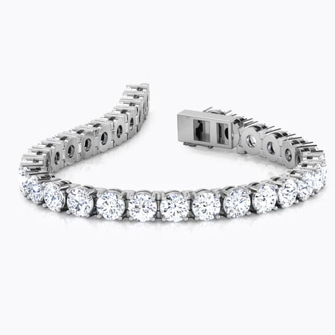 Glint Solitaire Tennis Bracelet Solitaire Bracelets 18 Karat White Gold Glint Solitaire Tennis Bracelet