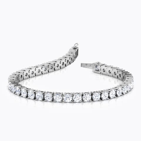 Galaxy Solitaire Tennis Bracelet Solitaire Bracelets 18 Karat White Gold Galaxy Solitaire Tennis Bracelet