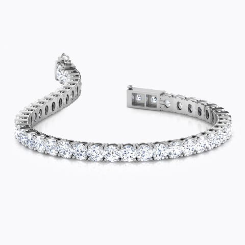Ethereal Solitaire Tennis Bracelet Solitaire Bracelets 18 Karat White Gold Ethereal Solitaire Tennis Bracelet