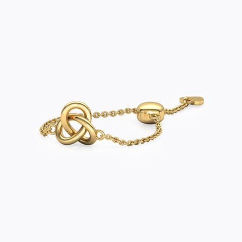 Loop and Heart Gold Flexi Ring Gold Adjustable Rings 14 Karat Yellow Gold Loop and Heart Gold Flexi Ring