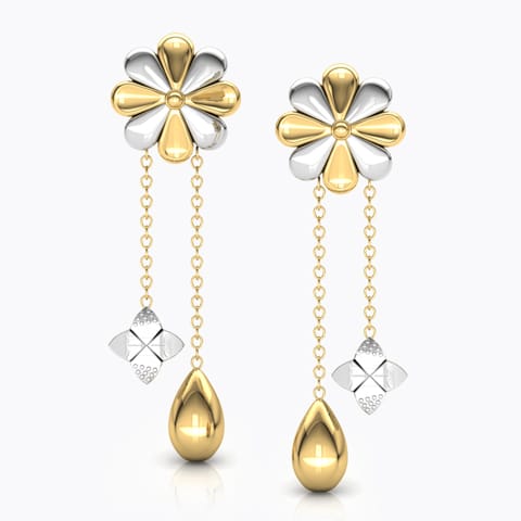 Sloane Sisyrin Drop Gold Earrings Gold Earrings 18 Karat Yellow Gold Sloane Sisyrin Drop Gold Earrings