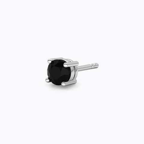 Carl Gemstone Stud for Men Gold Earrings 18 Karat White Gold Carl Gemstone Stud for Men