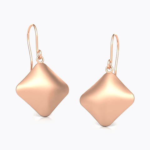 Kavya Quad Gold Drop Earrings Gold Earrings 14 Karat Rose Gold Kavya Quad Gold Drop Earrings