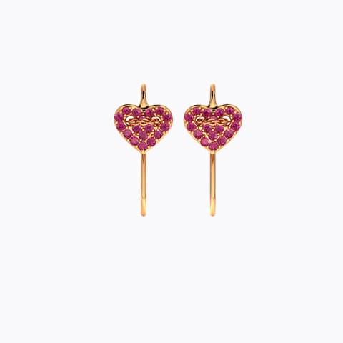 Adore Gemstone Drop Earrings Gold Earrings 14 Karat Rose Gold Adore Gemstone Drop Earrings